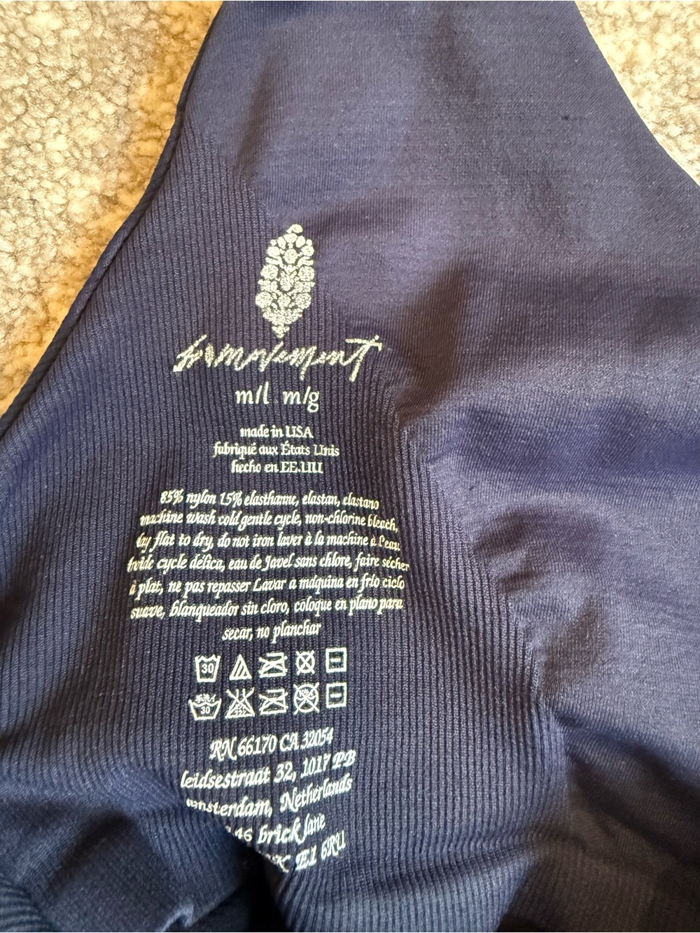Free People Deep Navy Ribbed Tank - Picture 4 of 4